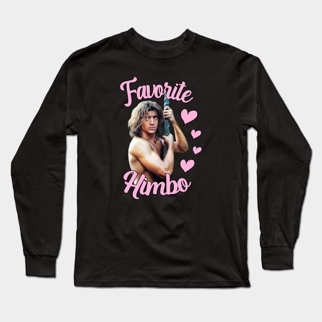 Favorite Himbo Brendan Fraser Long Sleeve T-Shirt by CharXena